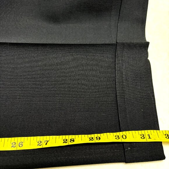 Zanella Men's‎ Dress Pants Black 44x31.5 100% Pure Wool Pleated Made in Italy - Picture 1 of 7